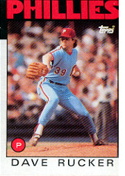 1986 Topps Baseball Cards      039      Dave Rucker